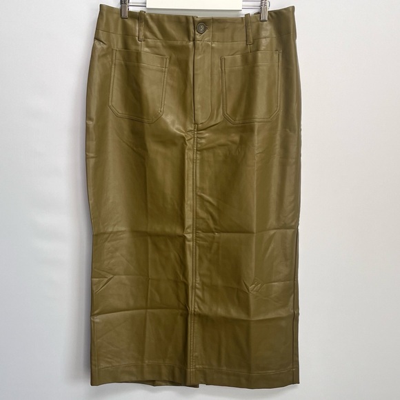 NWT Anthropologie Maeve The Colette Faux Leather
Maxi Skirt XL - Picture 4 of 7